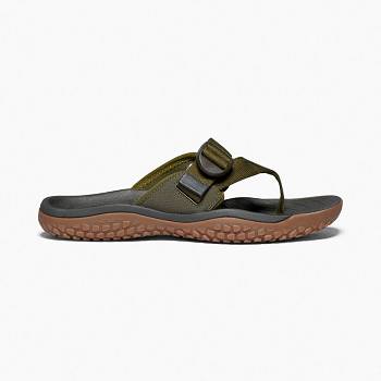 KEEN SOLR Toe Post - Tmavo Olivovo Zelene Sandale Panske, K0107SK